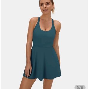 HALARA exercise dress in dark blue (the color is no longer on the website)